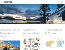Tablet Screenshot of koacampingnc.com